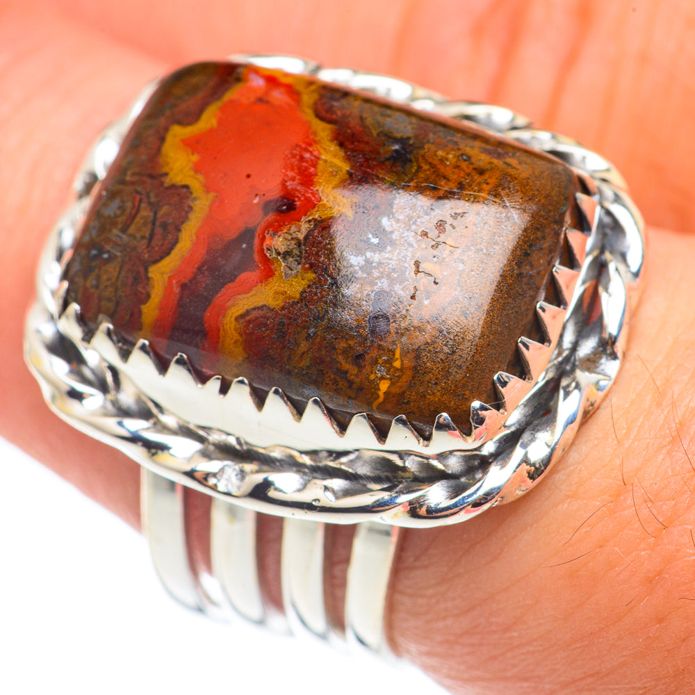 Moroccan Agate Rings handcrafted by Ana Silver Co - RING68453