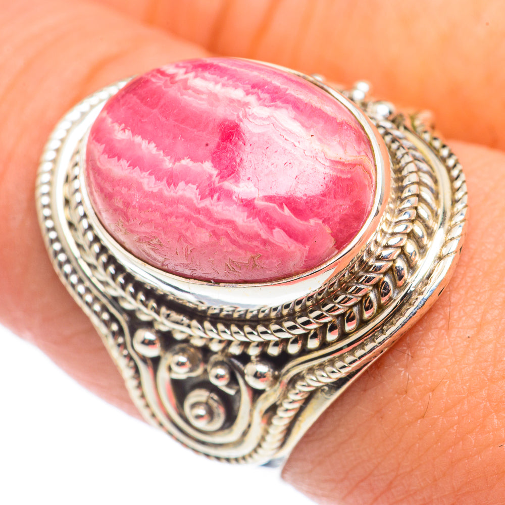Rhodochrosite Rings handcrafted by Ana Silver Co - RING68457