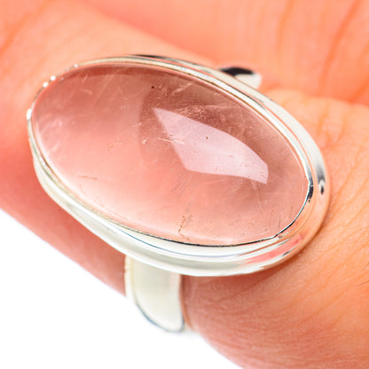 Rose Quartz Rings handcrafted by Ana Silver Co - RING68459
