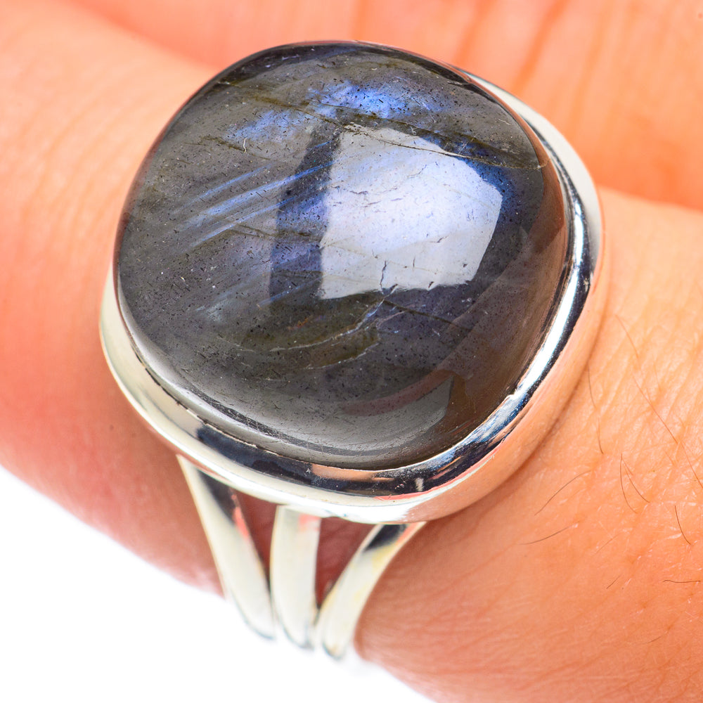 Labradorite Rings handcrafted by Ana Silver Co - RING68474
