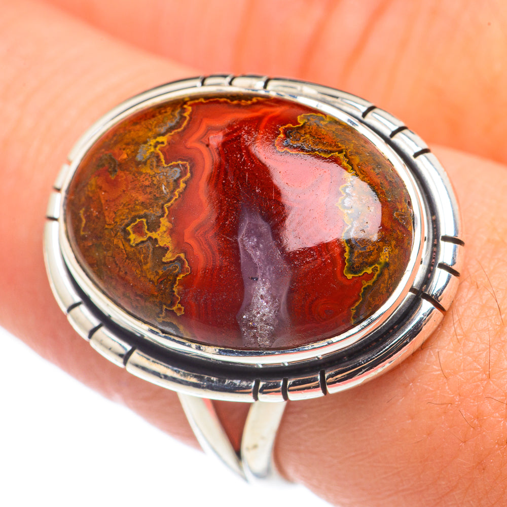 Ammonite Fossil Rings handcrafted by Ana Silver Co - RING68482