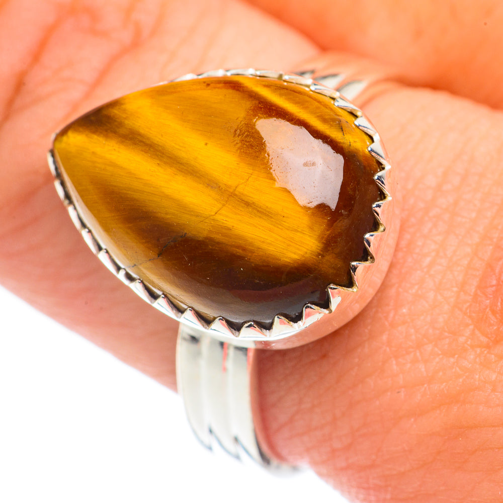 Tiger Eye Rings handcrafted by Ana Silver Co - RING68485