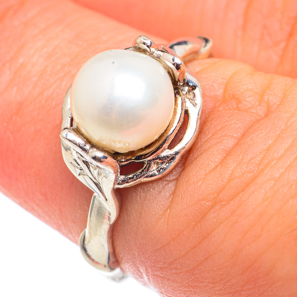 Cultured Pearl Rings handcrafted by Ana Silver Co - RING68502