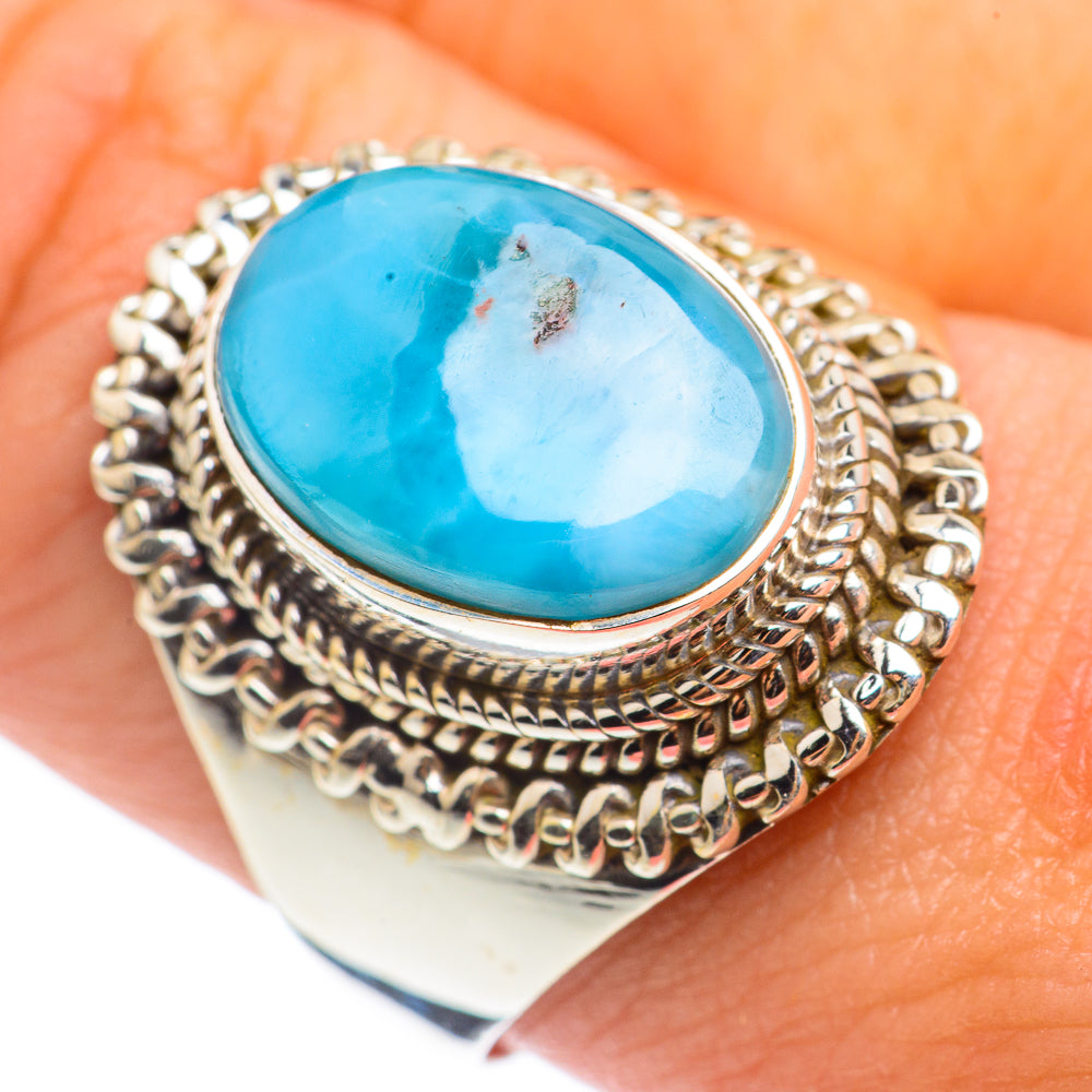 Larimar Rings handcrafted by Ana Silver Co - RING68506