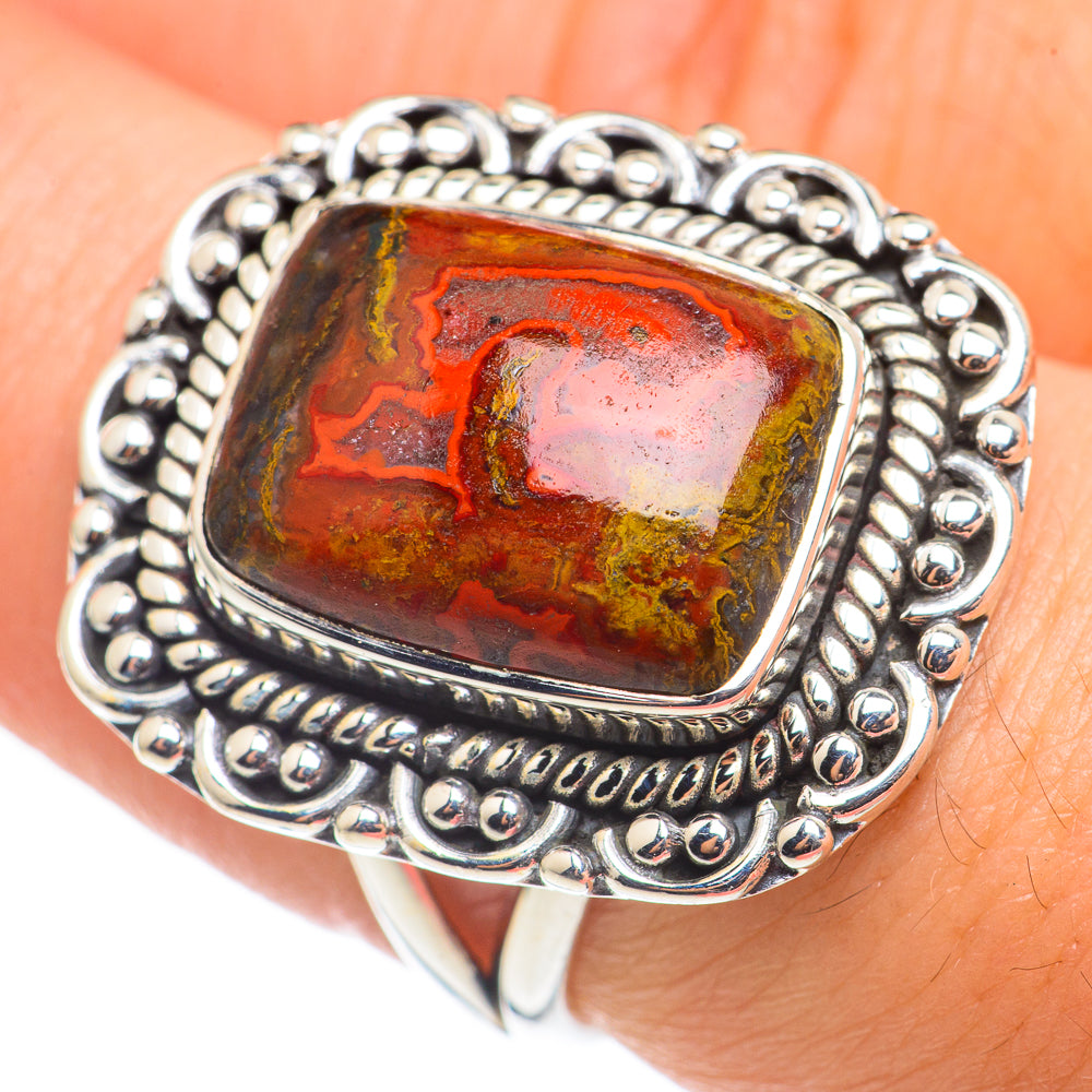 Moroccan Agate Rings handcrafted by Ana Silver Co - RING68514