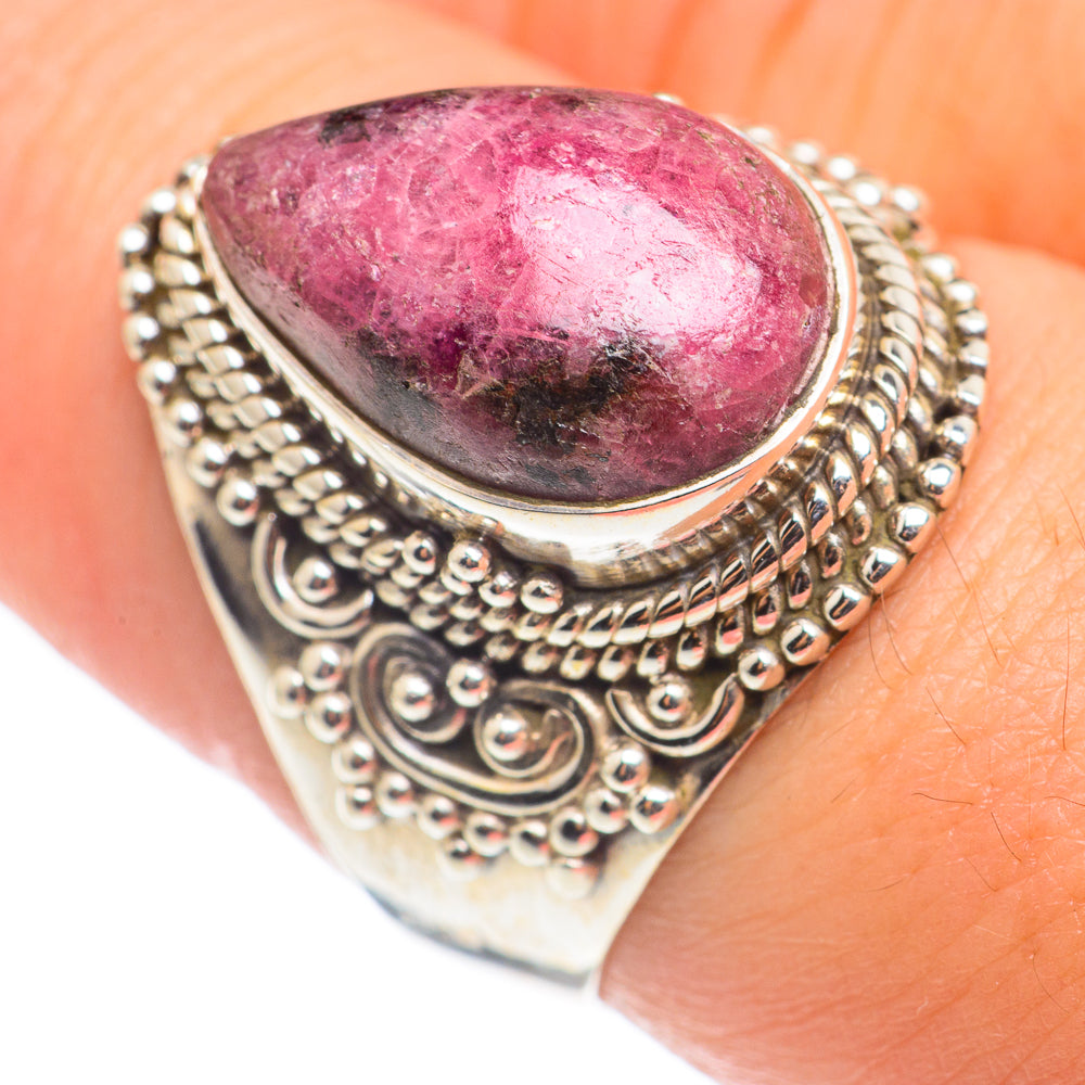 Rhodonite Rings handcrafted by Ana Silver Co - RING68522