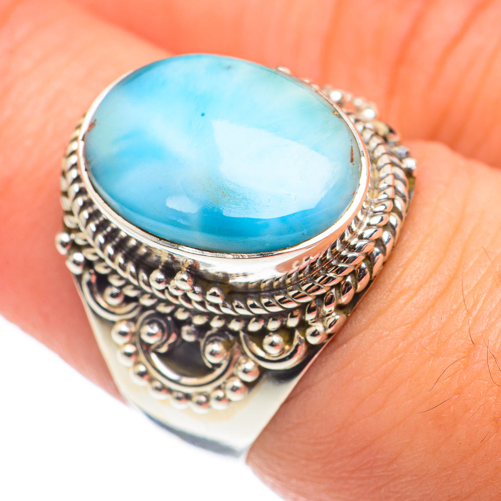 Larimar Rings handcrafted by Ana Silver Co - RING68532