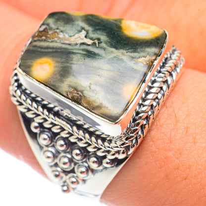 Ocean Jasper Rings handcrafted by Ana Silver Co - RING68540