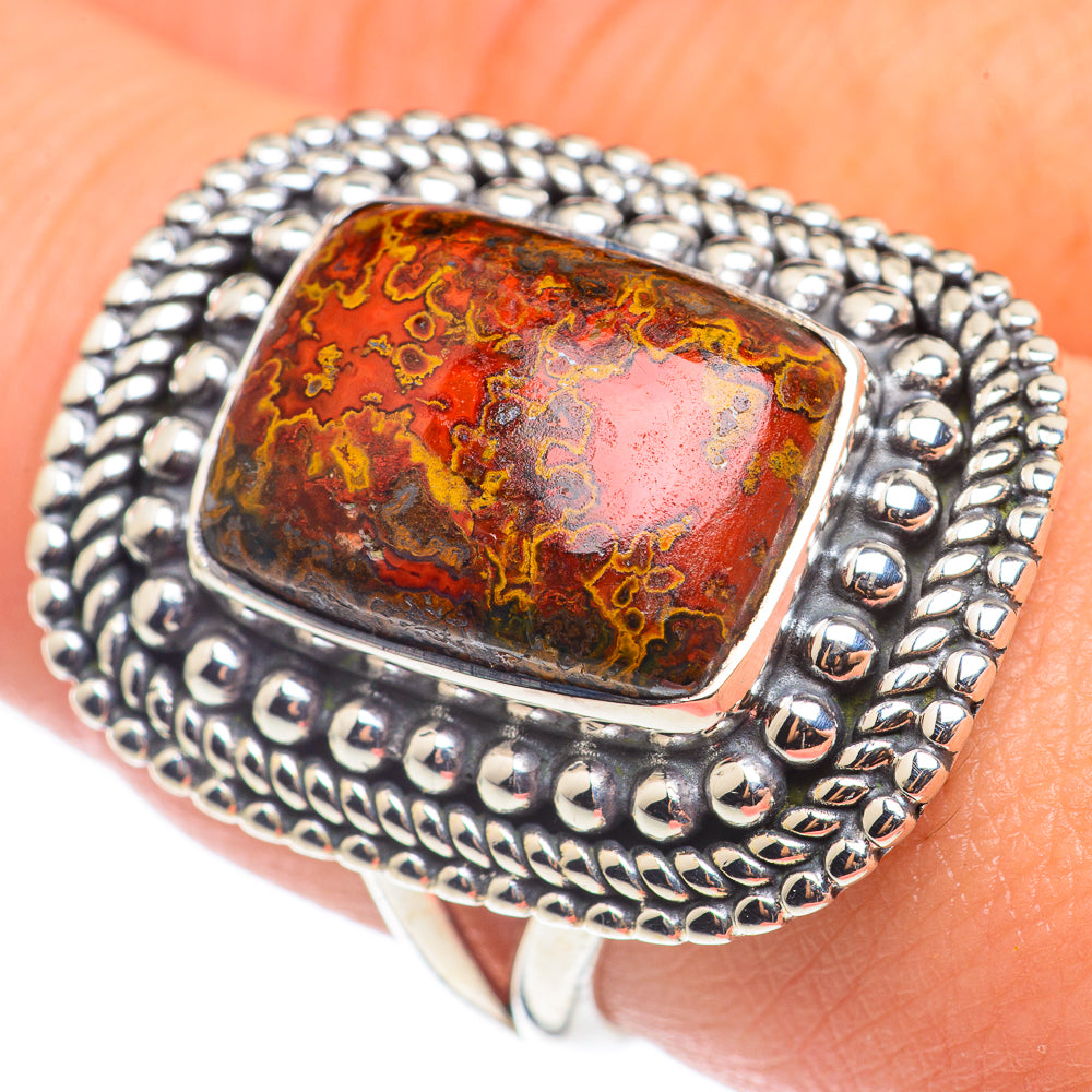 Moroccan Agate Rings handcrafted by Ana Silver Co - RING68542