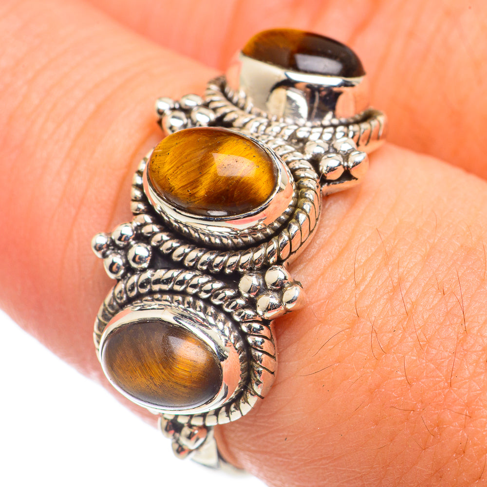 Tiger Eye Rings handcrafted by Ana Silver Co - RING68570