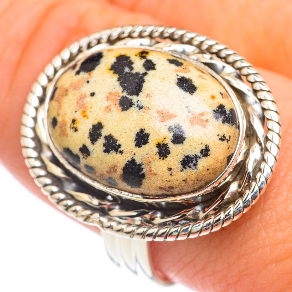 Dalmatian Jasper Rings handcrafted by Ana Silver Co - RING68571