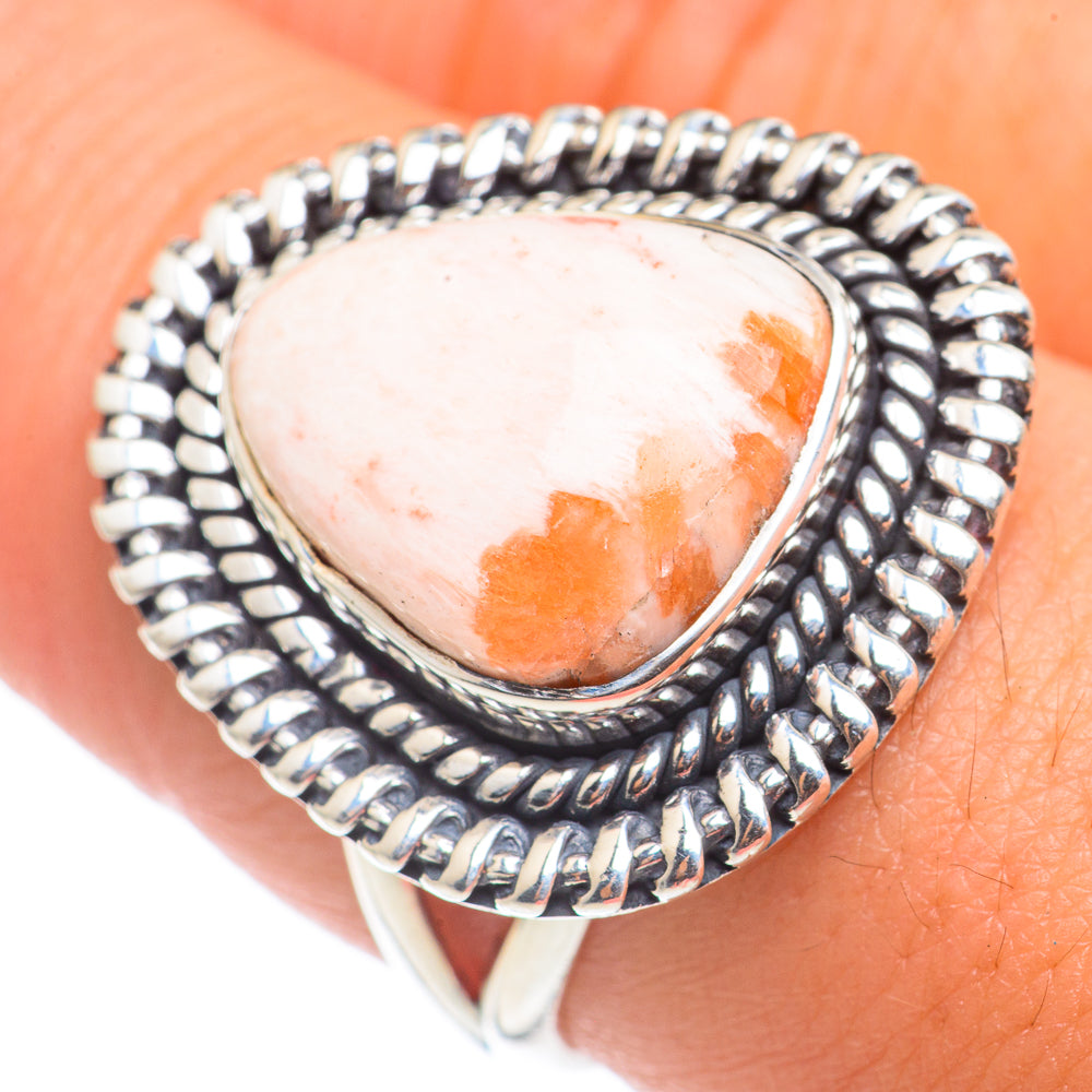 Scolecite Rings handcrafted by Ana Silver Co - RING68573