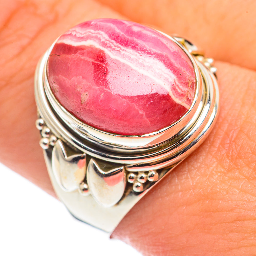 Rhodochrosite Rings handcrafted by Ana Silver Co - RING68575