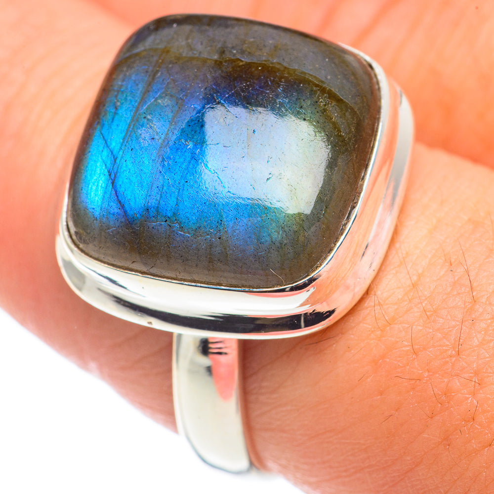 Labradorite Rings handcrafted by Ana Silver Co - RING68594