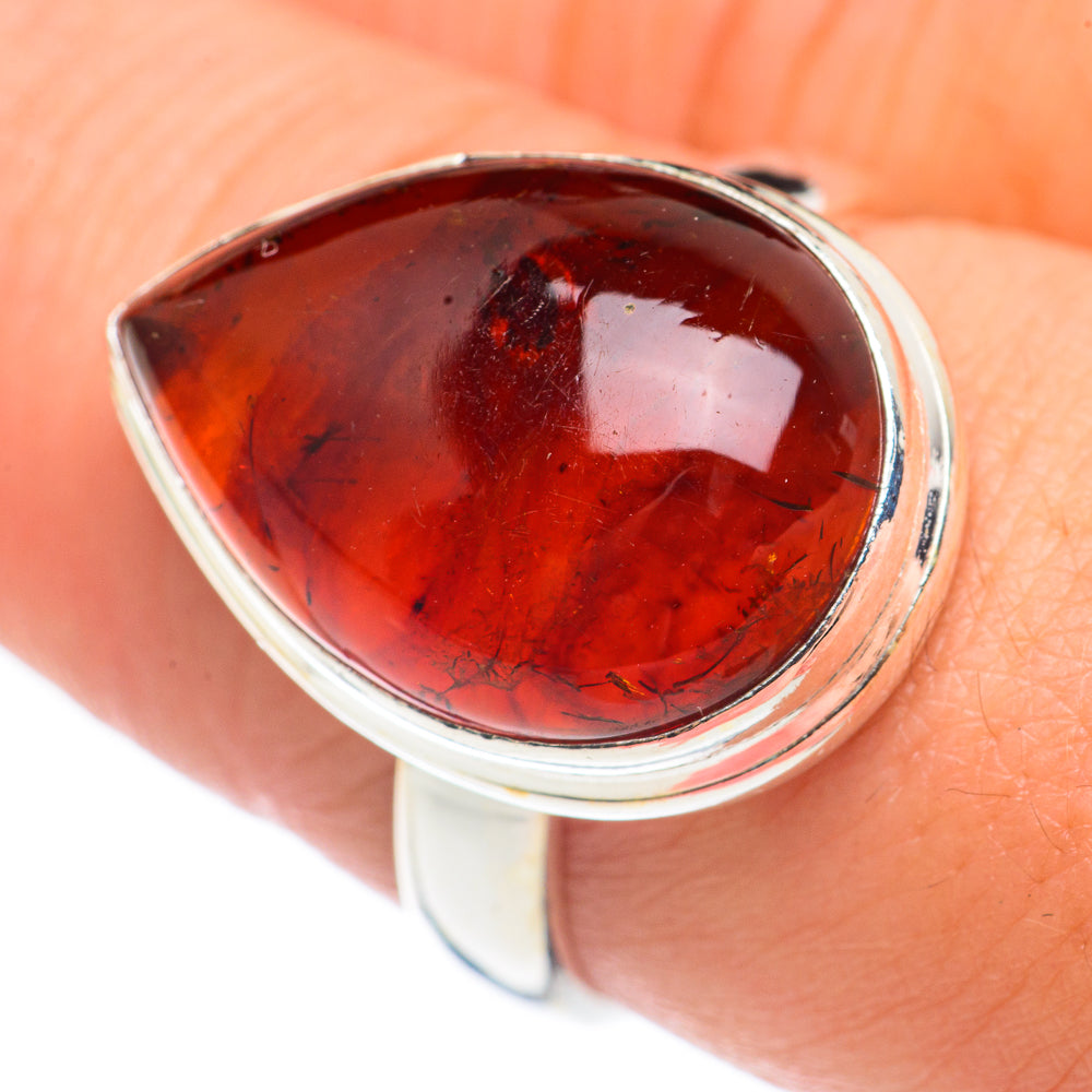 Baltic Amber Rings handcrafted by Ana Silver Co - RING68603