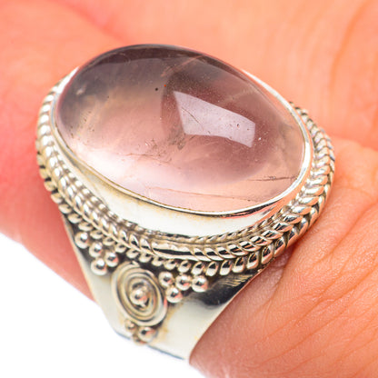 Rose Quartz Rings handcrafted by Ana Silver Co - RING68604