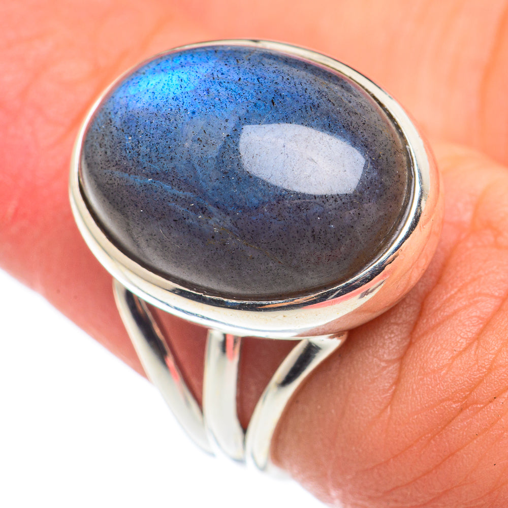 Labradorite Rings handcrafted by Ana Silver Co - RING68620