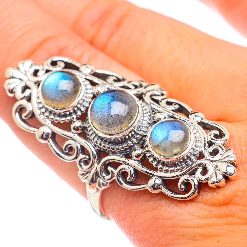 Labradorite Rings handcrafted by Ana Silver Co - RING68622