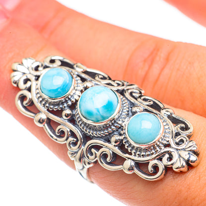 Larimar Rings handcrafted by Ana Silver Co - RING68625