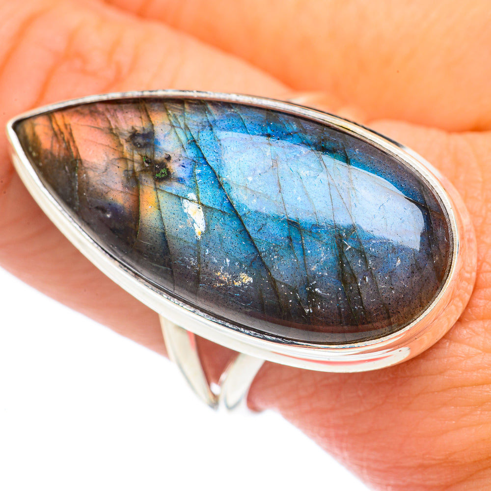 Labradorite Rings handcrafted by Ana Silver Co - RING68658