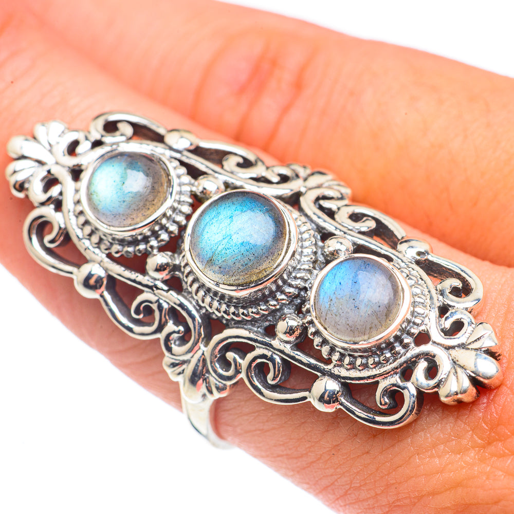 Labradorite Rings handcrafted by Ana Silver Co - RING68659