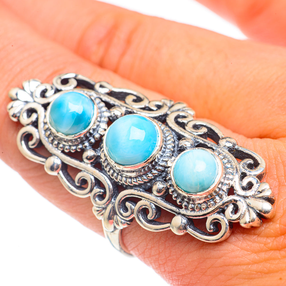 Larimar Rings handcrafted by Ana Silver Co - RING68660