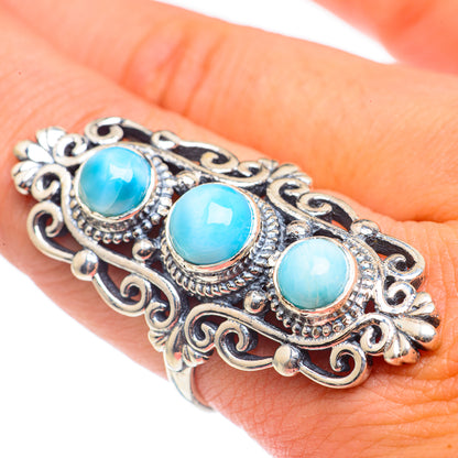 Larimar Rings handcrafted by Ana Silver Co - RING68660