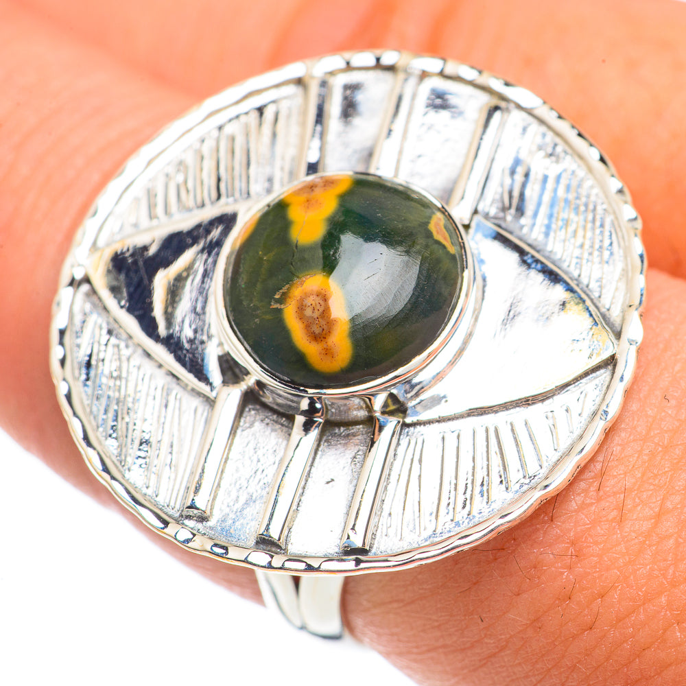 Ocean Jasper Rings handcrafted by Ana Silver Co - RING68661