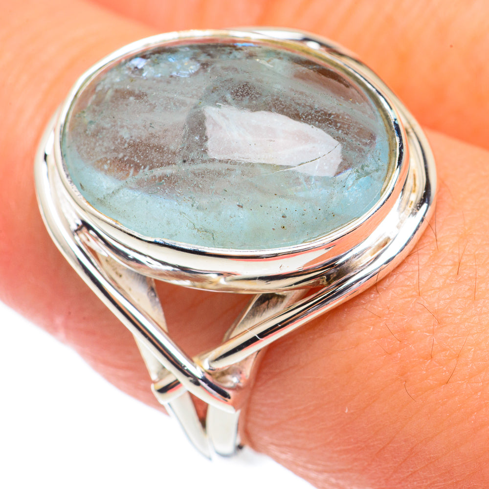 Aquamarine Rings handcrafted by Ana Silver Co - RING68678