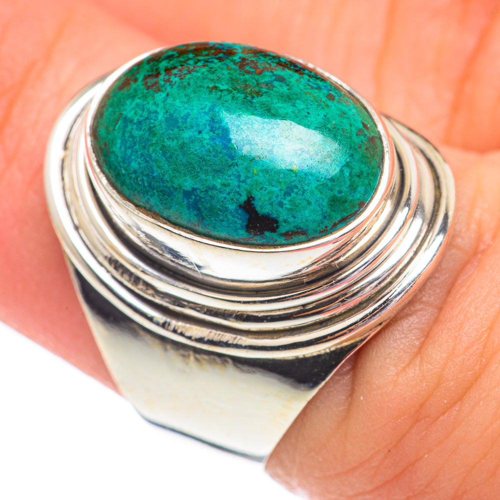 Chrysocolla Rings handcrafted by Ana Silver Co - RING68680