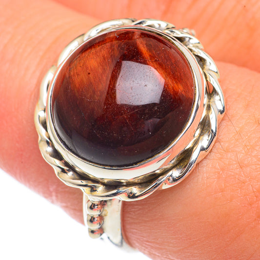 Red Tiger Eye Rings handcrafted by Ana Silver Co - RING68683