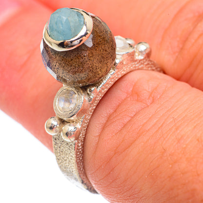 Labradorite Rings handcrafted by Ana Silver Co - RING68685