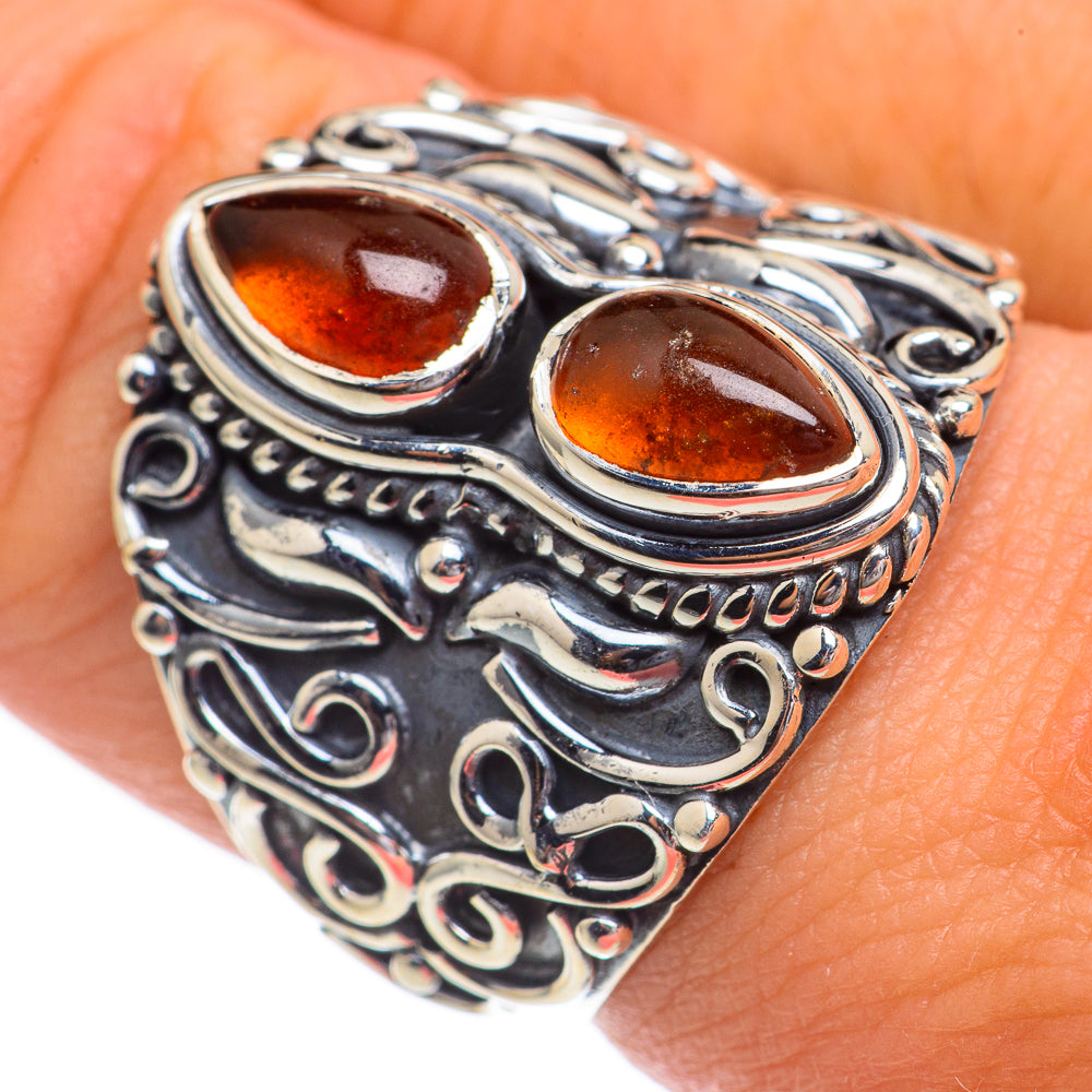 Baltic Amber Rings handcrafted by Ana Silver Co - RING68687
