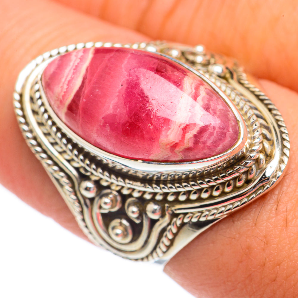 Rhodochrosite Rings handcrafted by Ana Silver Co - RING68688