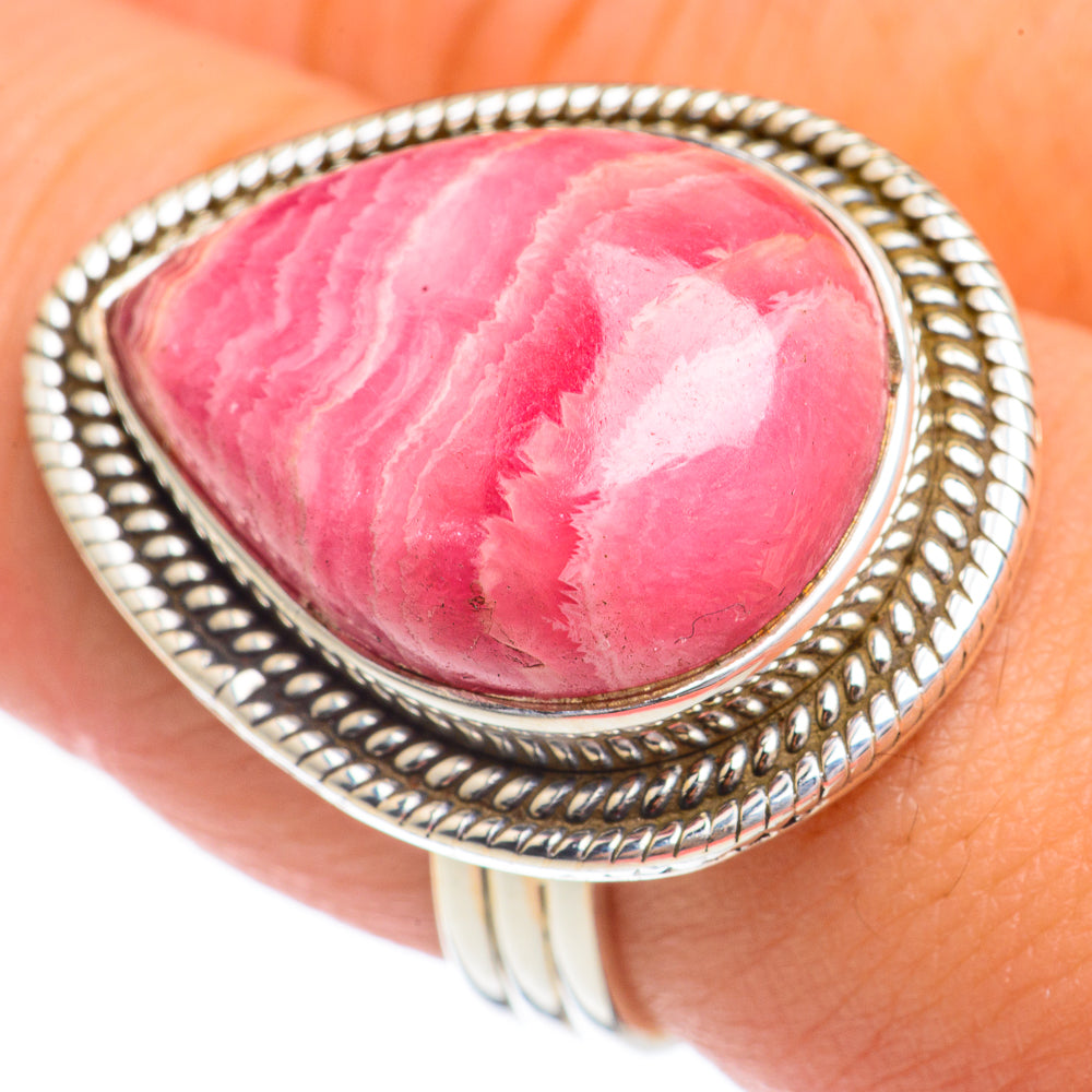 Rhodochrosite Rings handcrafted by Ana Silver Co - RING68692