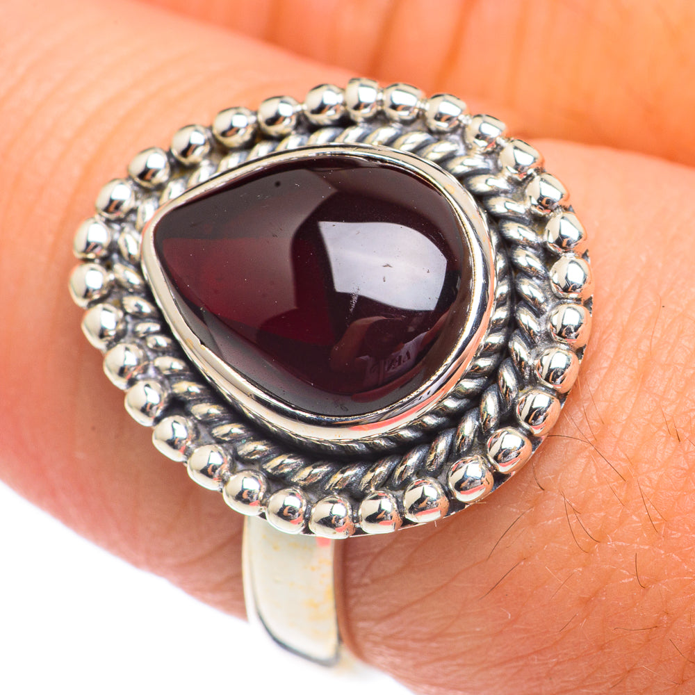 Garnet Rings handcrafted by Ana Silver Co - RING68693