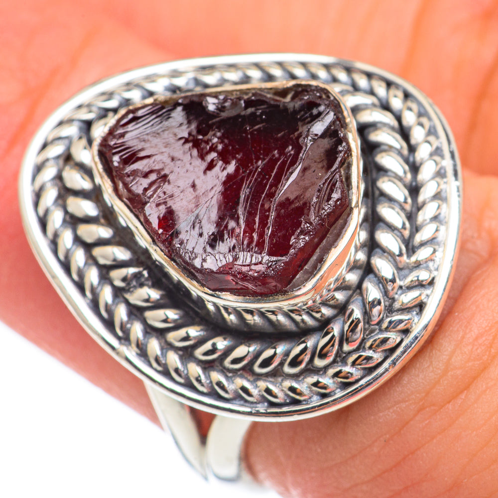 Garnet Rings handcrafted by Ana Silver Co - RING68694