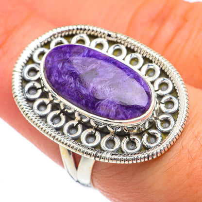 Charoite Rings handcrafted by Ana Silver Co - RING68696