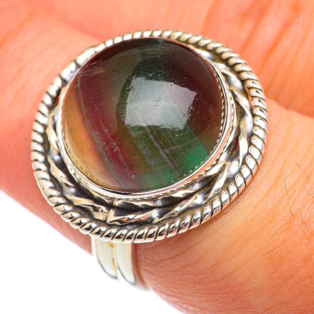 Green Fluorite Rings handcrafted by Ana Silver Co - RING68707