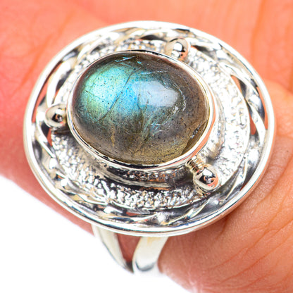 Labradorite Rings handcrafted by Ana Silver Co - RING68709