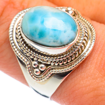 Larimar Rings handcrafted by Ana Silver Co - RING68712