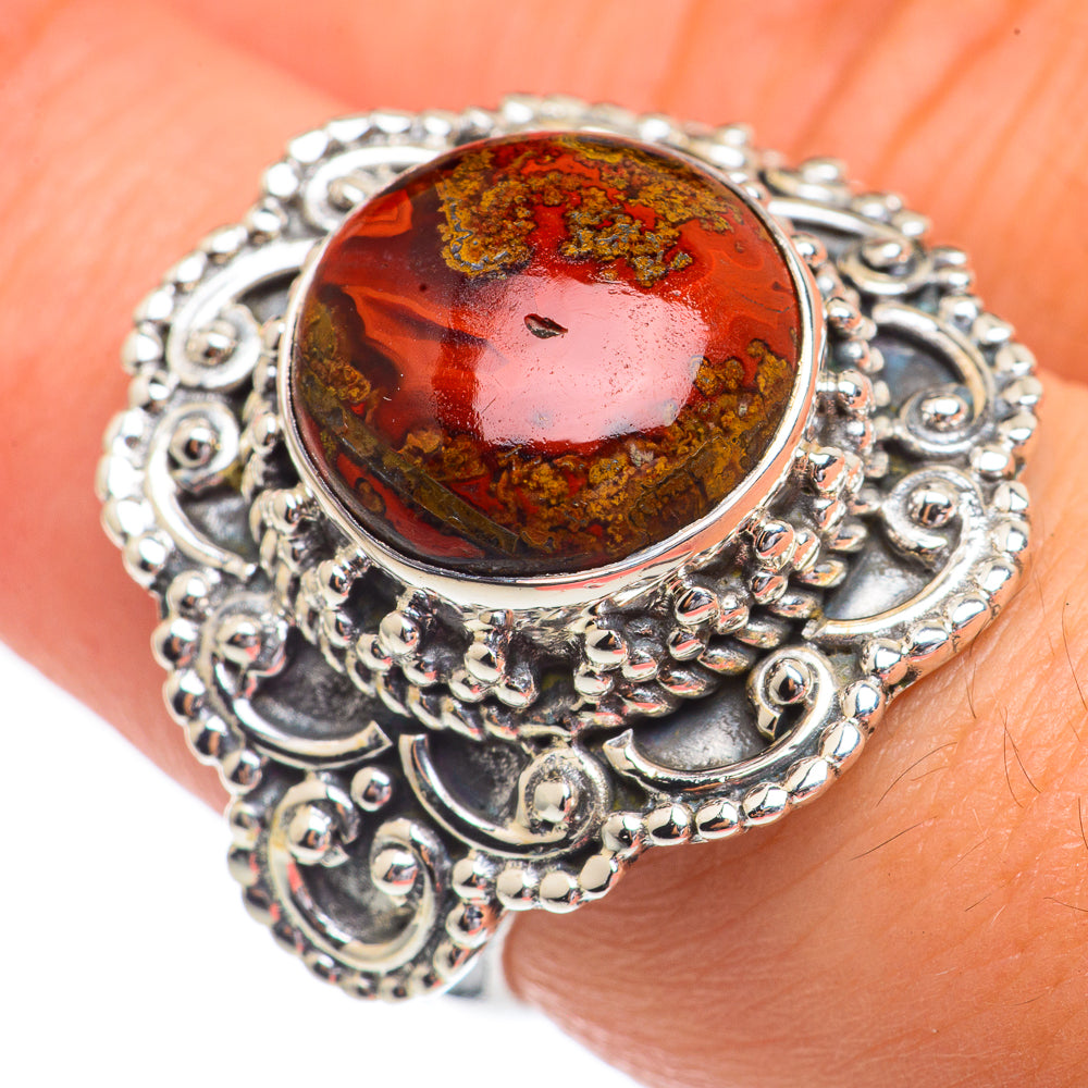 Mahogany Obsidian Rings handcrafted by Ana Silver Co - RING68719