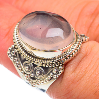 Rose Quartz Rings handcrafted by Ana Silver Co - RING68726