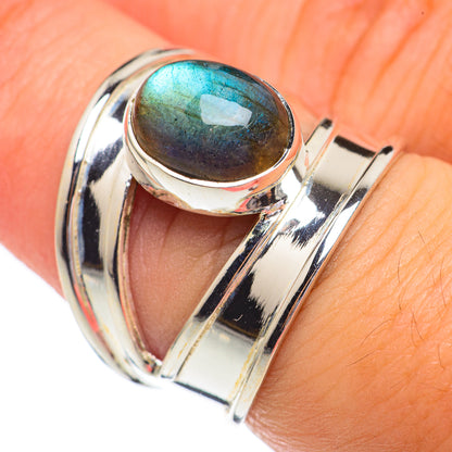 Labradorite Rings handcrafted by Ana Silver Co - RING68746