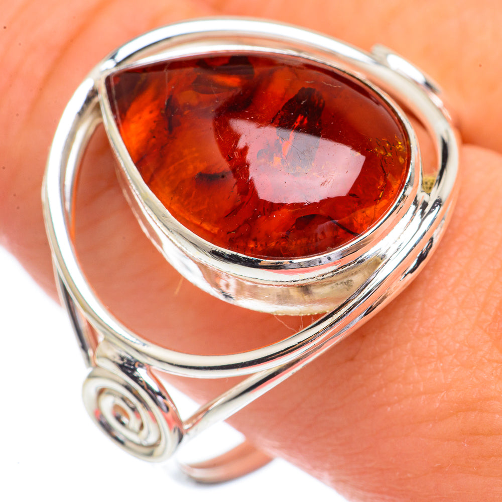 Baltic Amber Rings handcrafted by Ana Silver Co - RING68755