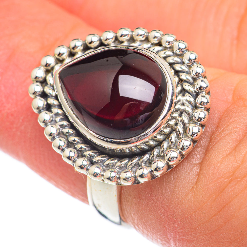 Garnet Rings handcrafted by Ana Silver Co - RING68762