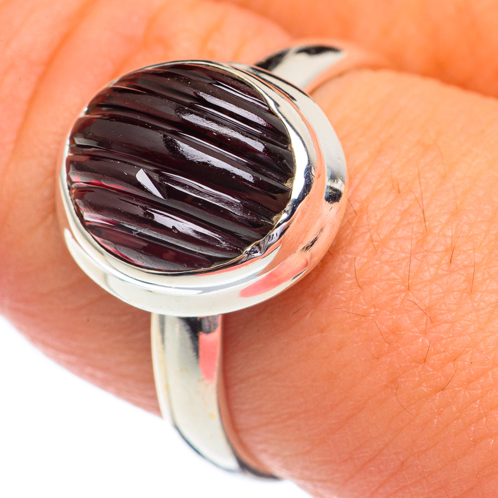 Garnet Rings handcrafted by Ana Silver Co - RING68763