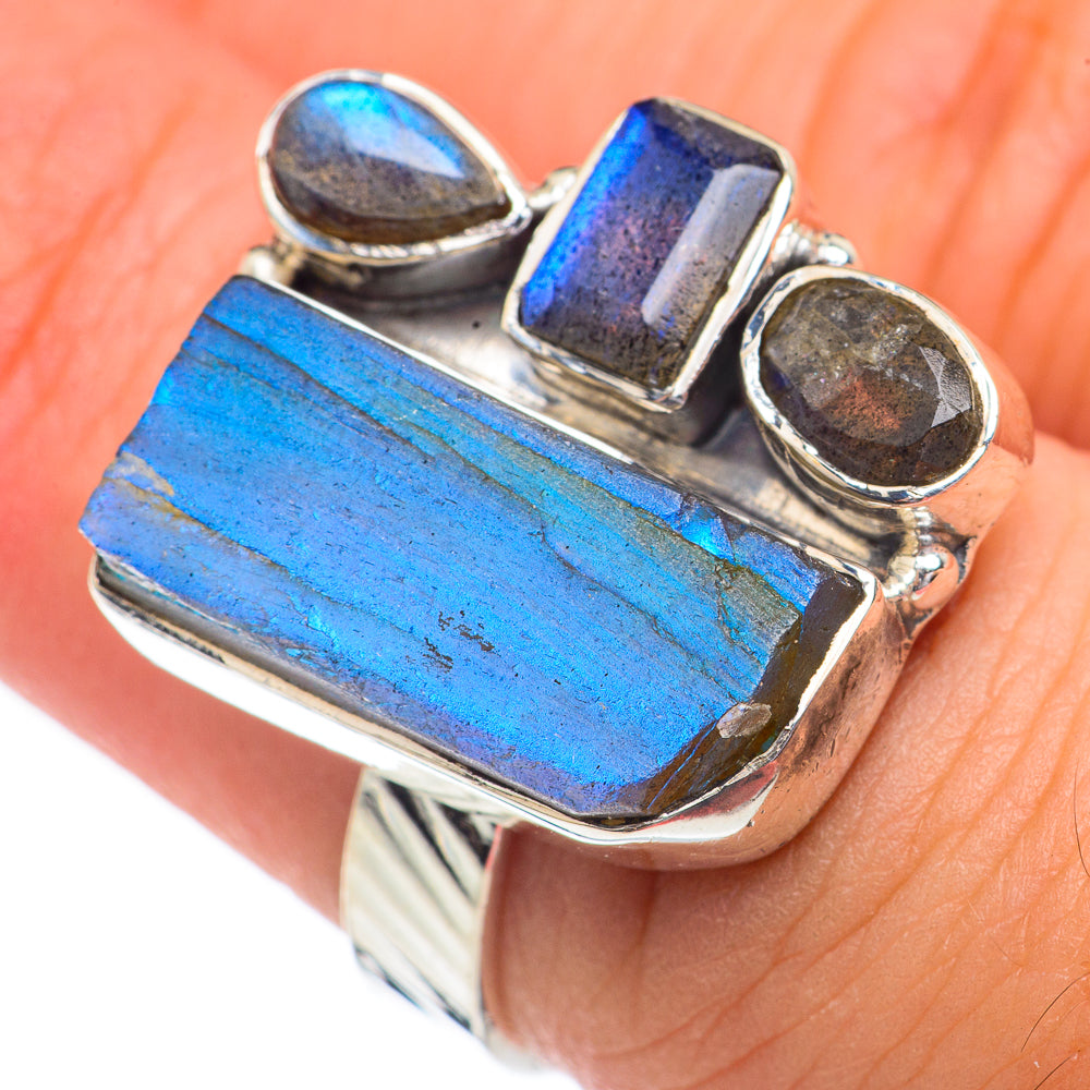 Labradorite Rings handcrafted by Ana Silver Co - RING68778