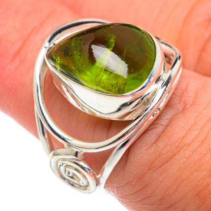 Green Tourmaline Rings handcrafted by Ana Silver Co - RING68780