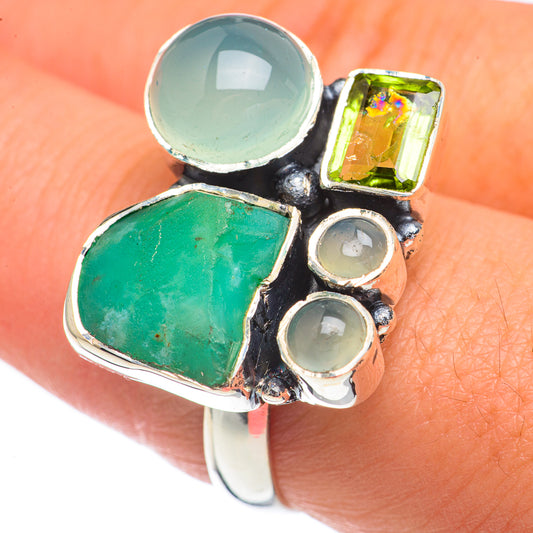 Chrysoprase Rings handcrafted by Ana Silver Co - RING68781